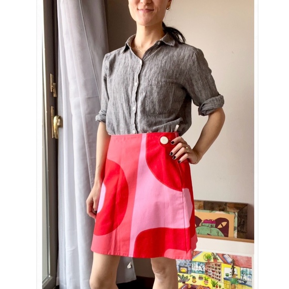 Vintage Marimekko retro print miniskirt - Picture 1 of 6